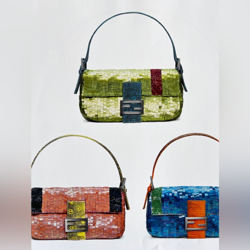 sold!Vintage FENDI sequin baguette - Picture 6 of 7
